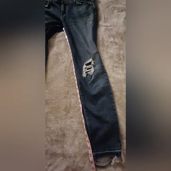 J. Brand Sz 29 Ellis Villain Distressed Destructed Ripped Skinny Jeans - Picture 15 of 16